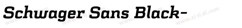 Schwager Sans Black字体转换 Schwager Sans Black字体转换